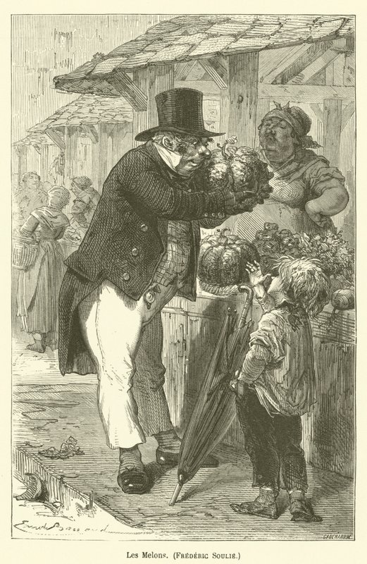 Les Melons, Frederic Soulie af after Emile Antoine Bayard