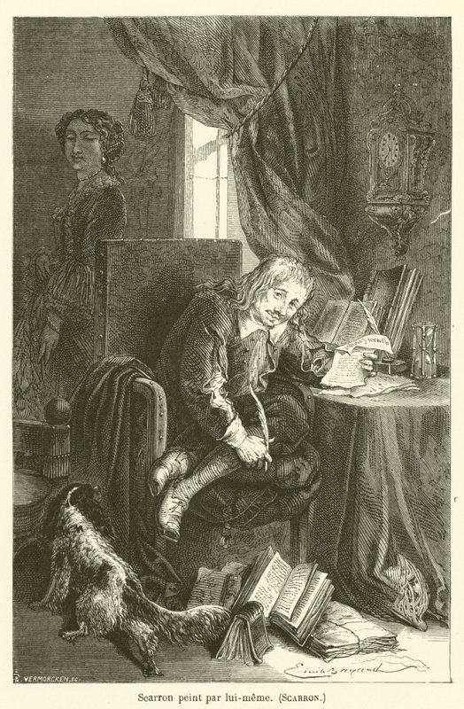Scarron malet af ham selv, Scarron af after Emile Antoine Bayard