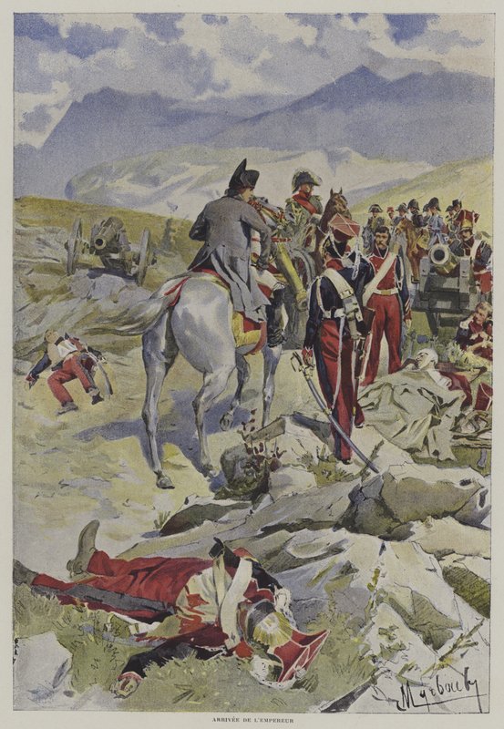 Kejserens ankomst af after Felicien baron de Myrbach Rheinfeld