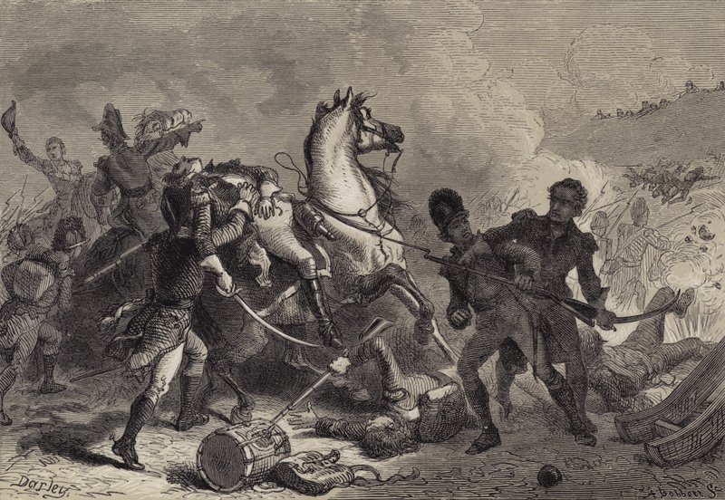 Slaget ved New Orleans, General Pakenhams død af after Felix Octavius Carr Darley