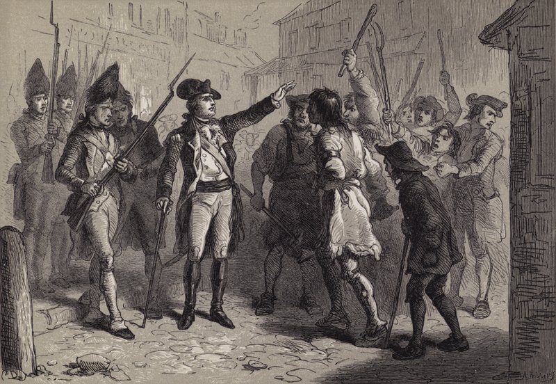 Guvernør Tryon og tilsynsmyndighederne af after Felix Octavius Carr Darley