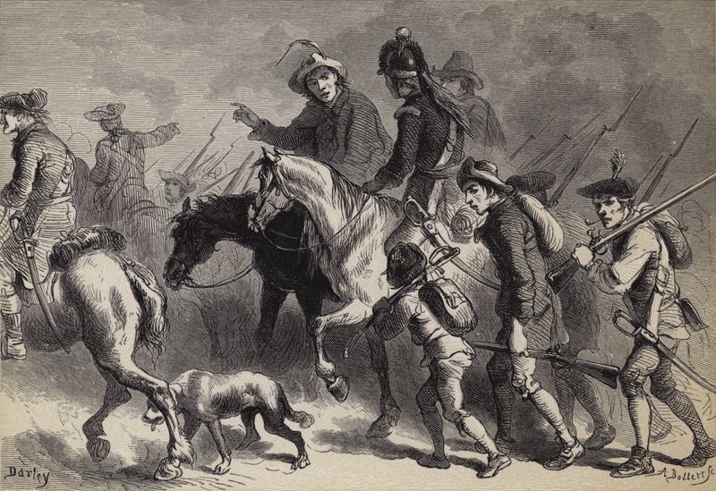 New England Yeomanrys opstand af after Felix Octavius Carr Darley