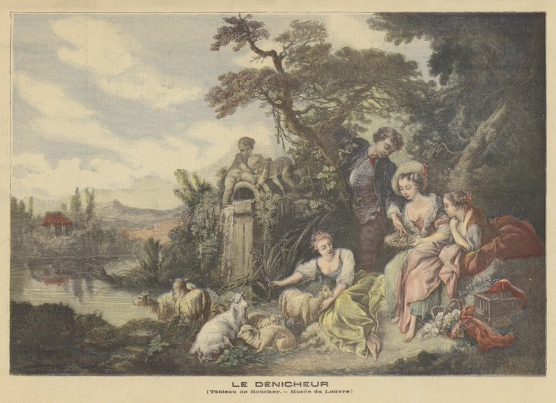 Hyrdens gaver eller Reden af after Francois Boucher