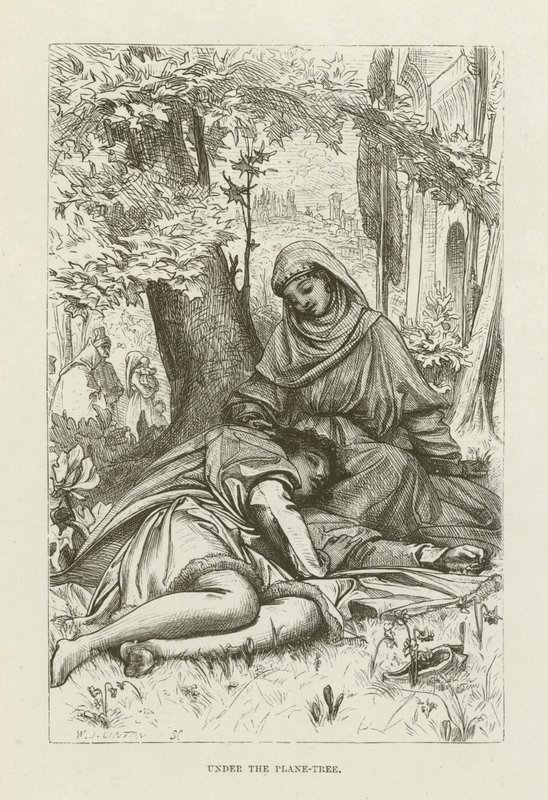 Illustration til Romola af George Eliot af after Frederic Leighton