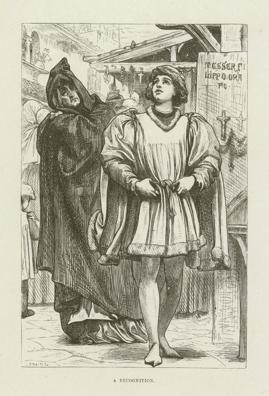 Illustration til Romola af George Eliot af after Frederic Leighton