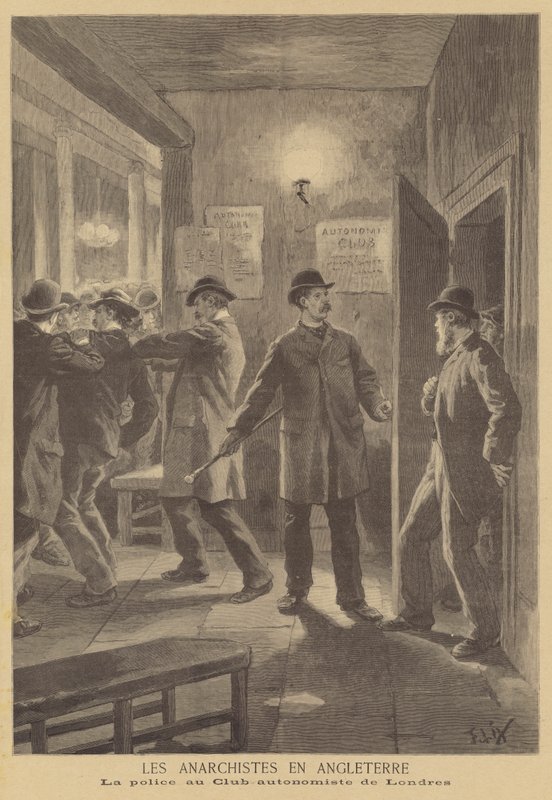 Anarkister i England af after Frederic Theodore Lix
