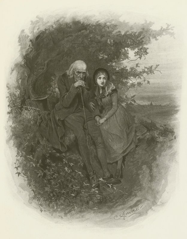 Lille Nell og hendes bedstefar af after Frederick Barnard