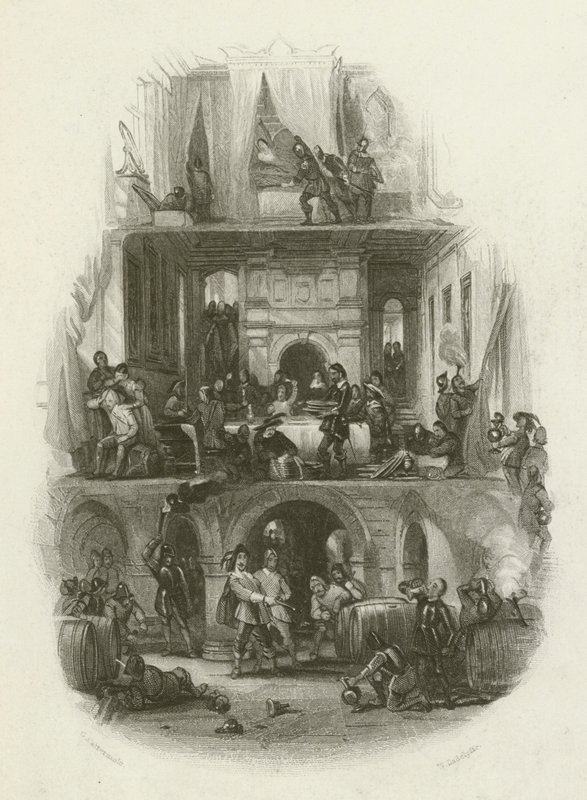 Mange smukke palæer blev plyndret og plyndret af after George Cattermole