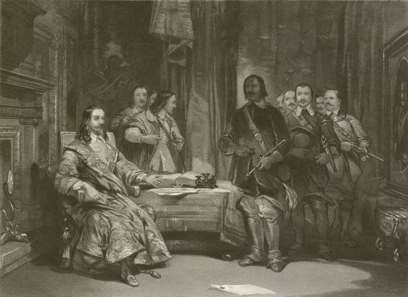 Kongens Beslaglæggelse ved Holdenby af after George Cattermole