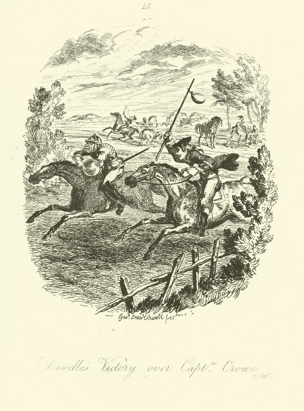 Illustration til Launcelot Greaves af Tobias Smollett af after George Cruikshank