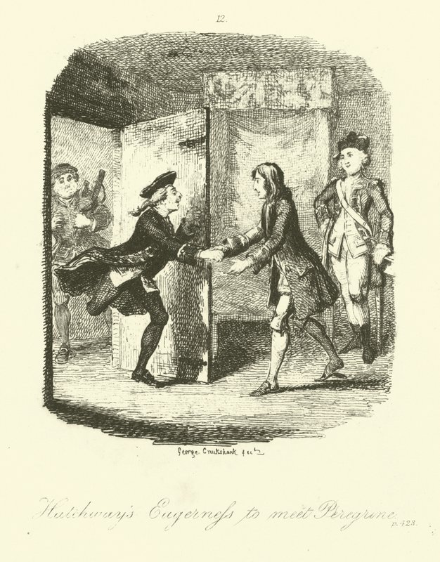 Illustration til Peregrine Pickle af Tobias Smollett af after George Cruikshank