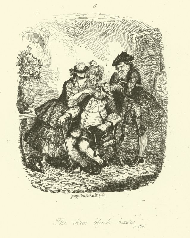 Illustration til Peregrine Pickle af Tobias Smollett af after George Cruikshank