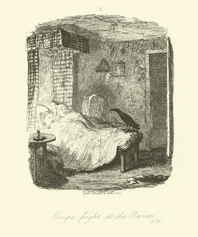Illustration til Roderick Random af Tobias Smollett af after George Cruikshank