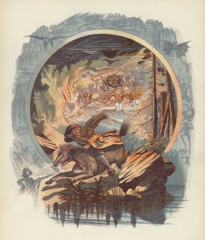 Illustration til Tam OShanter af Robert Burns af after George Cruikshank