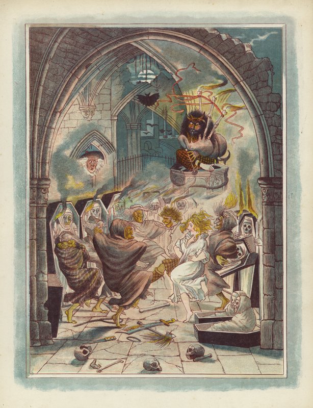 Illustration til Tam OShanter af Robert Burns af after George Cruikshank
