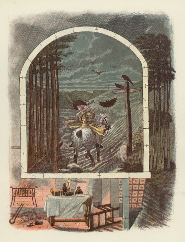 Illustration til Tam OShanter af Robert Burns af after George Cruikshank