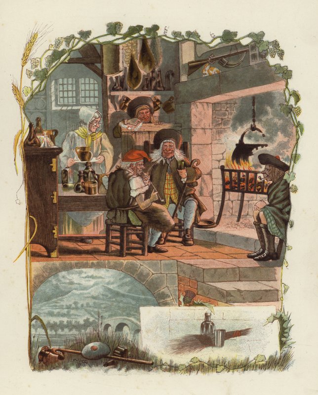 Illustration til Tam OShanter af Robert Burns af after George Cruikshank