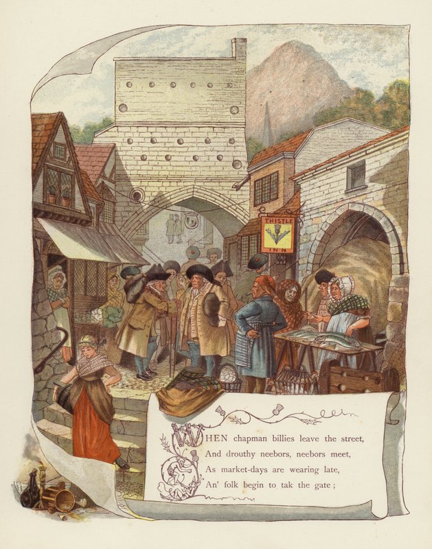 Illustration til Tam OShanter af Robert Burns af after George Cruikshank