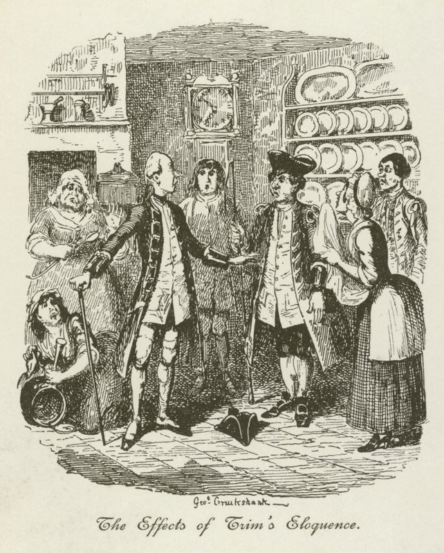 Illustration til Tristram Shandy af after George Cruikshank