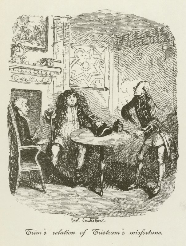 Illustration til Tristram Shandy af after George Cruikshank
