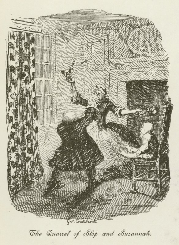 Illustration til Tristram Shandy af after George Cruikshank