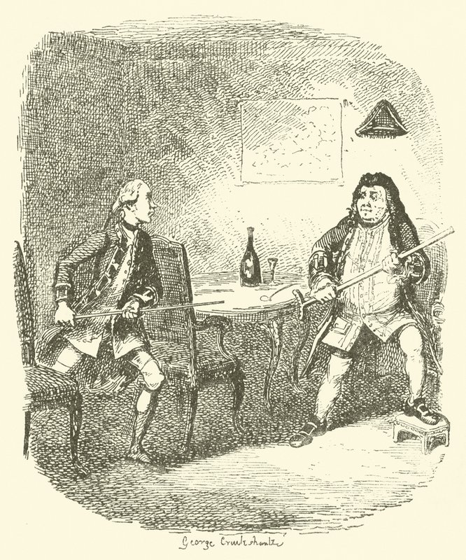 Illustration til Tristram Shandy af after George Cruikshank