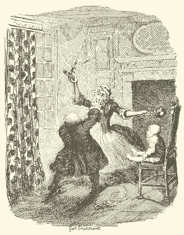 Illustration til Tristram Shandy af after George Cruikshank