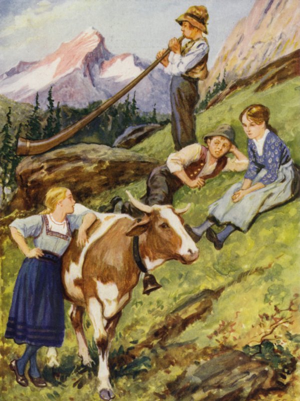 En schweizisk sommer af after Gordon Frederick Browne