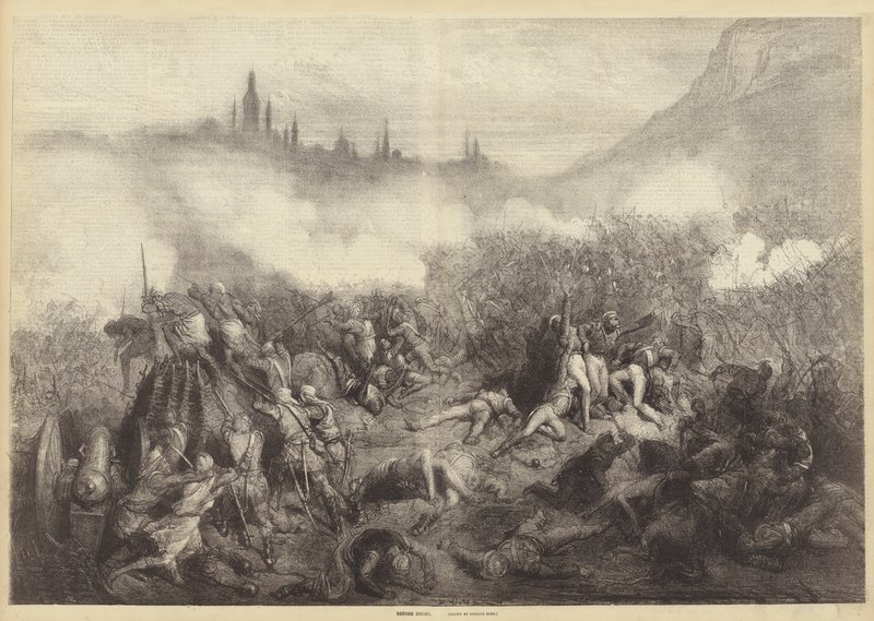 Før Delhi af Gustave after Dore