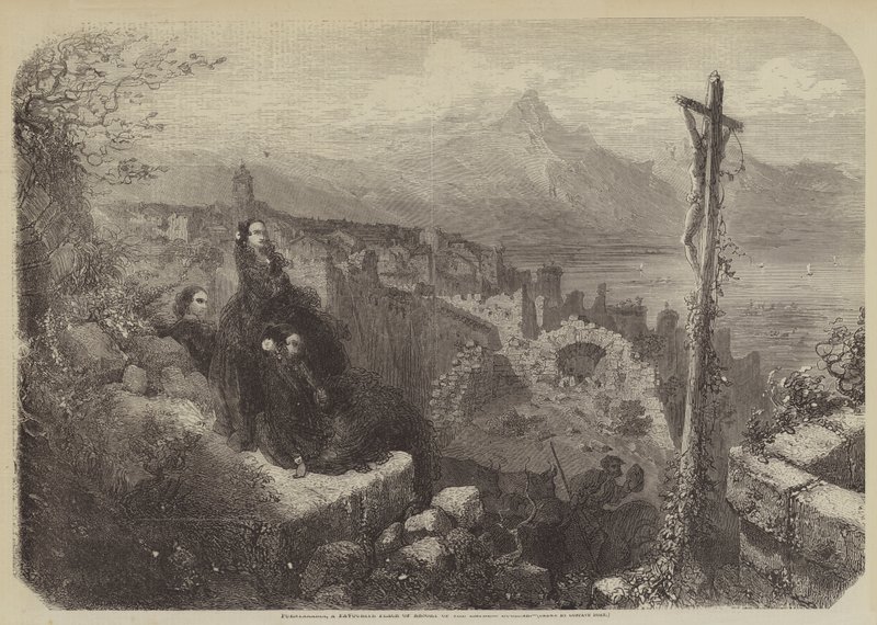 Fuentarabia, et yndet feriested for kejserinde Eugenie af Gustave after Dore