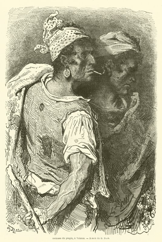 Folkets mænd, i Valencia af Gustave after Dore