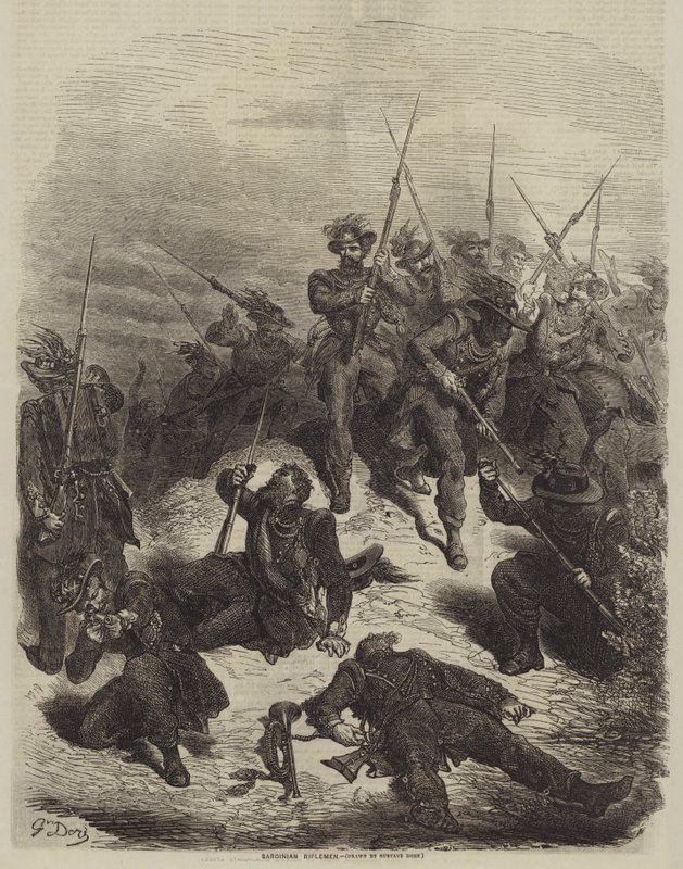 sardinske skytter af Gustave after Dore