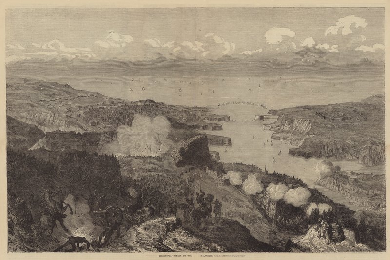 Sebastopol, angreb på Malakhoff, 18. juni af Gustave after Dore