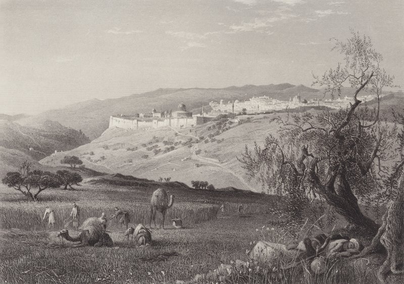 Byen Jerusalem af after Harry Fenn