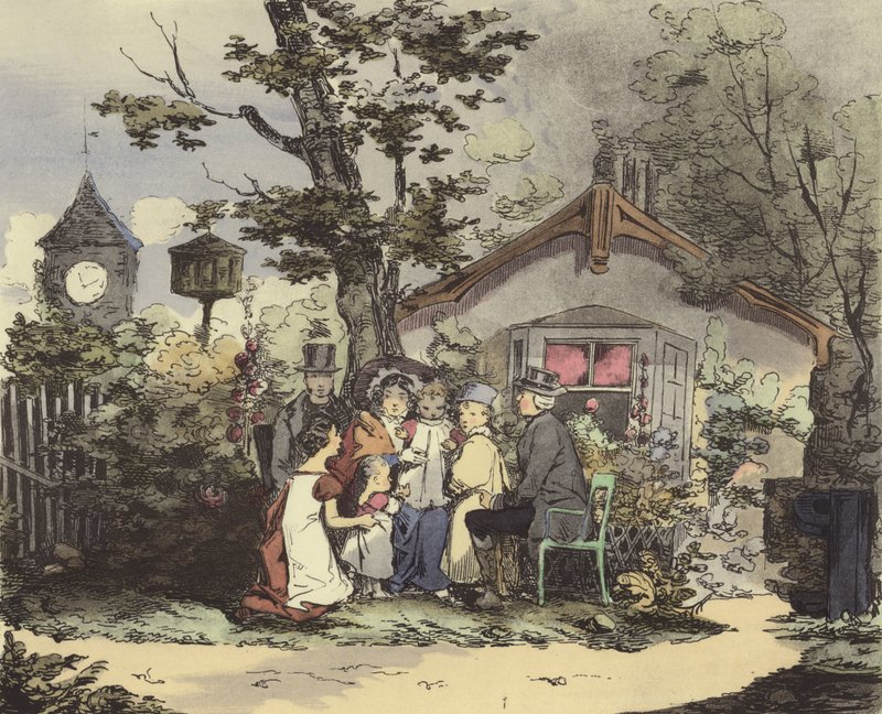 En minister og hans familie af after Henri Bonaventure Monnier