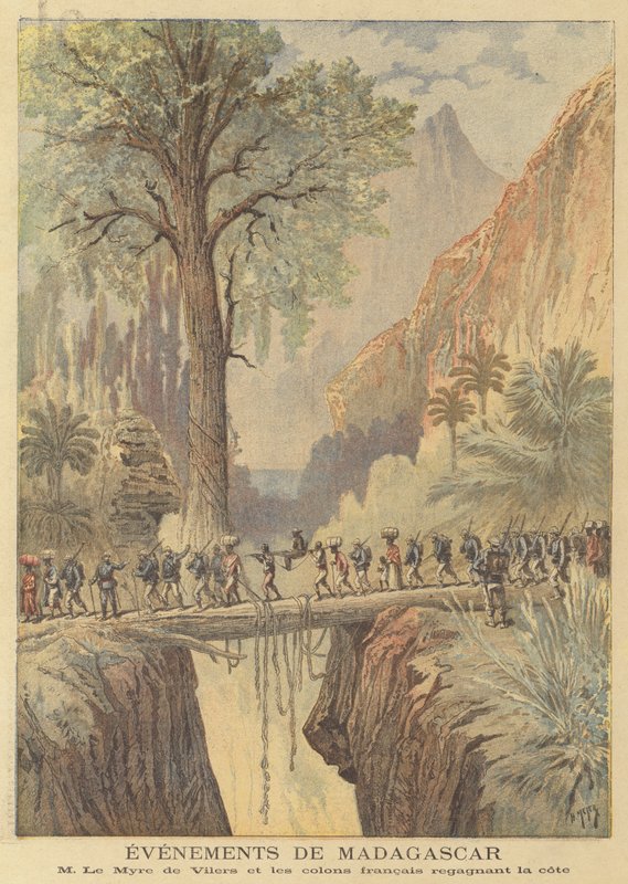 Begivenheder på Madagaskar af after Henri Meyer