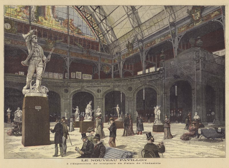 Udstilling af skulptur i den nye pavillon i Palais de l