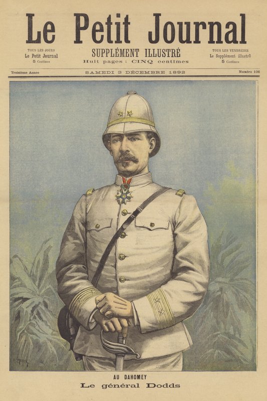 General Dodds, chef for de franske tropper i Dahomey af after Henri Meyer