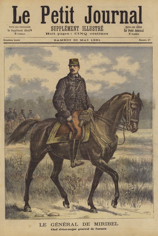 General de Miribel, chef for den franske generalstab af after Henri Meyer