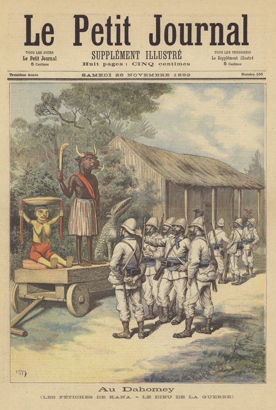 I Dahomey: Feticherne fra Cana - krigens gud af after Henri Meyer