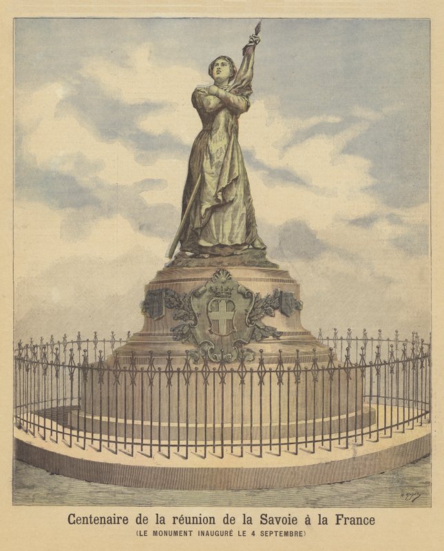 Monument til minde om 100-året for, at Savoyen blev en del af Frankrig af after Henri Meyer