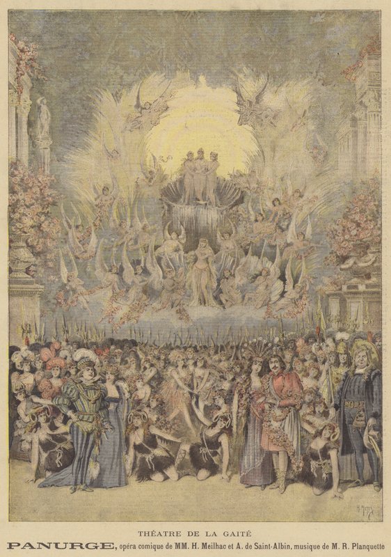 Panurge, komisk opera i Theatre de la Gaite af after Henri Meyer