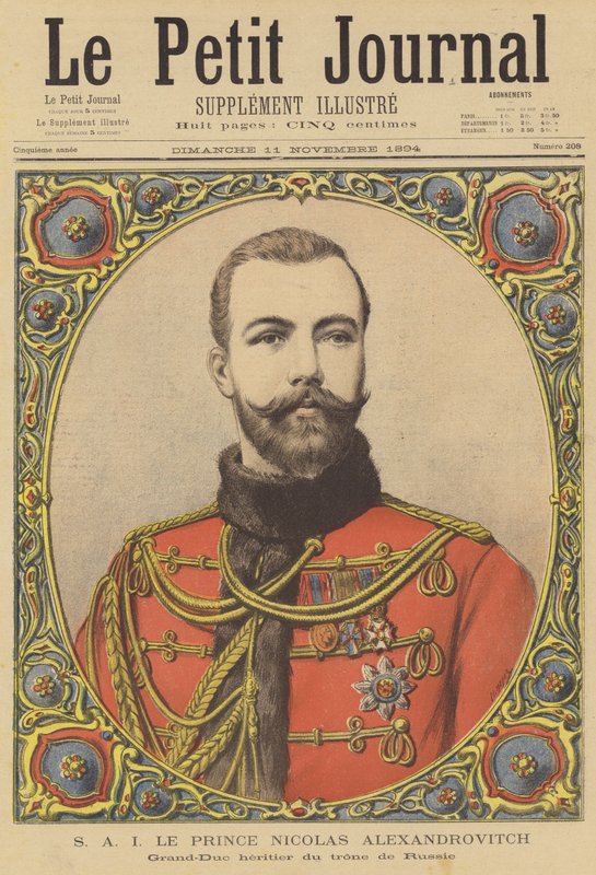 Prins Nicholas Alexandrovich, arving til den russiske trone af after Henri Meyer