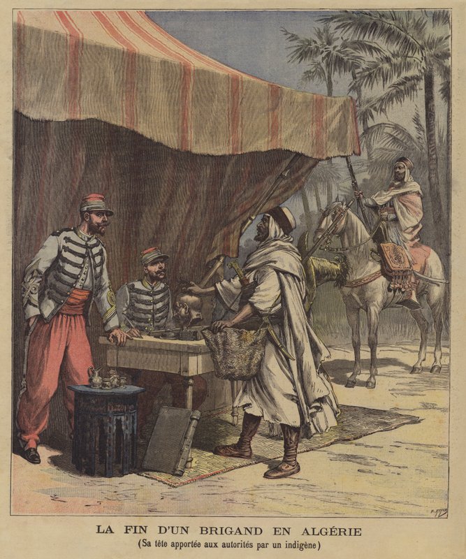 Afslutningen på en brigand i Algeriet af after Henri Meyer