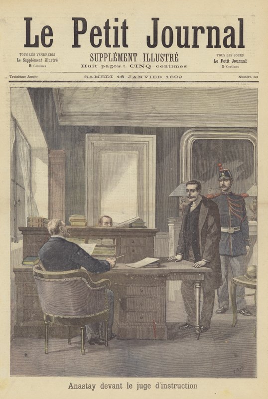 Morderen Louis Anastay foran dommeren af after Henri Meyer