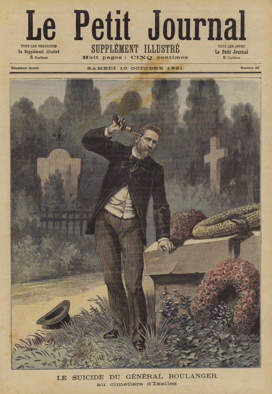 General Boulangers selvmord af after Henri Meyer