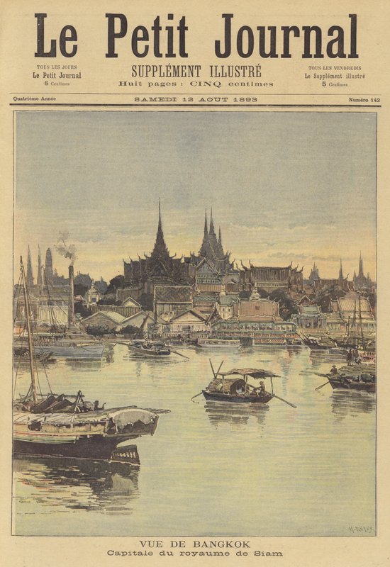 Udsigt over Bangkok af after Henri Meyer