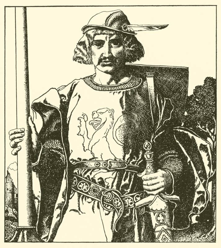 Sir Lionel af Storbritannien af after Howard Pyle
