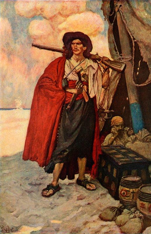 Sørøveren var en malerisk fyr af after Howard Pyle