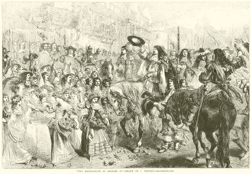 Restaureringen af Charles II af after John Gilbert